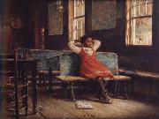 Edward lamson Henry Kept in oil painting artist